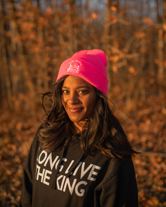 “Long Live The King” Pink Beanie
